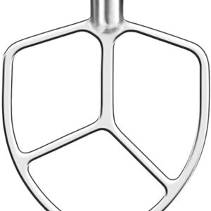 Heavy-Responsibility Stainless Metal Flat Beater for KitchenAid 5QT-6QT Bowl-Raise Stand Mixers, Appropriate with Skilled 5 Plus and Skilled 600 Sequence (K5, KG25, KV25, KP26, KT26)