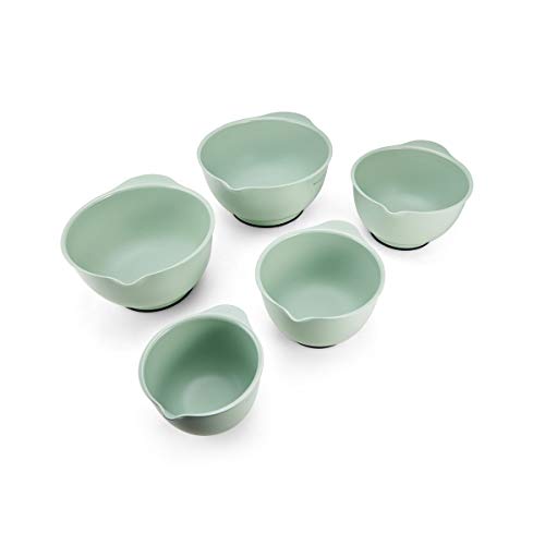 KitchenAid Basic Mixing Bowls Set of 5 in Pistachio - Mannequin KE178OSPIA